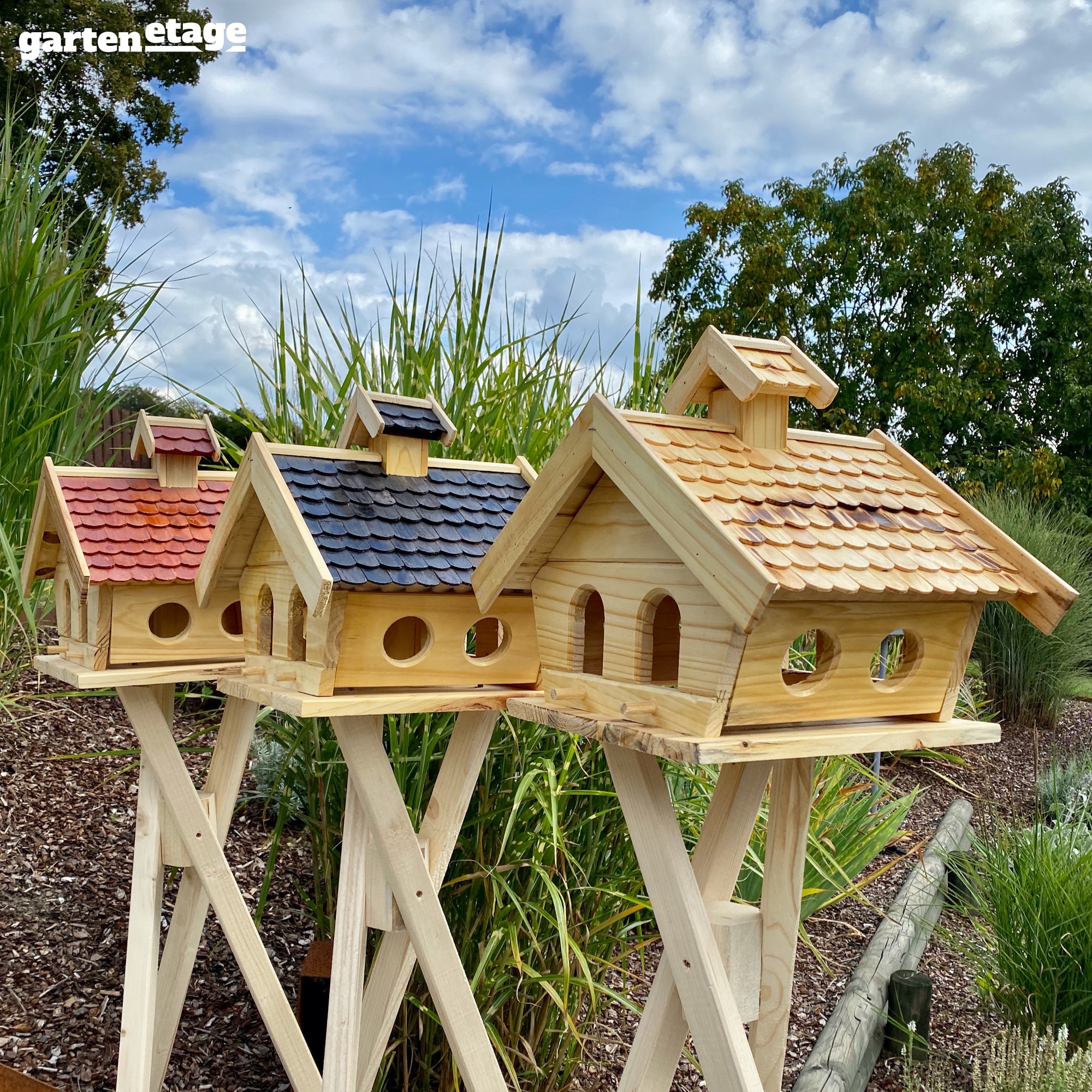 Vogelhaus aus Holz  Vogelvilla Nistkasten Anschauen lohnt! Futterhaus 